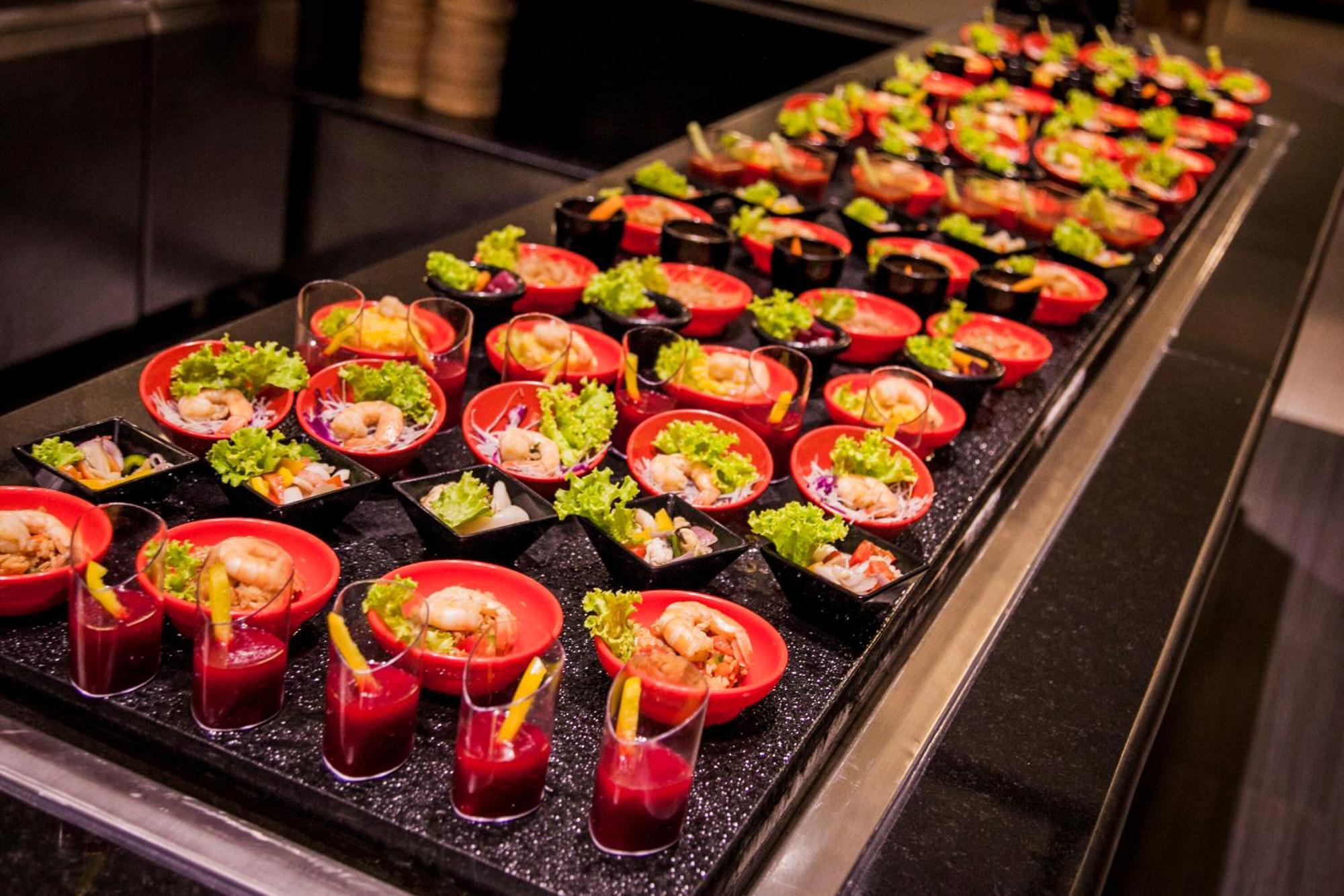 Majestic Colonial Punta Cana (Adults Only) Exterior photo A buffet of canapés